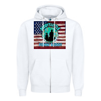 White daddy's little fishin buddy Zipper Hoodie - TumblerDesignByShophia