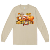 Mushroom happy fall y'all Long Sleeve Tee - LillyAllenDesigns