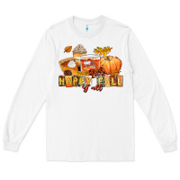 White happy fall y'all Long Sleeve Tee - LillyAllenDesigns