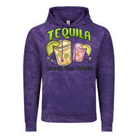 Cloud Purple tequila cheaper than therapy Vintage Hoodie - MaliasSmallBusiness