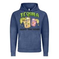 Vintage Denim tequila cheaper than therapy Vintage Hoodie - MaliasSmallBusiness