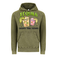Vintage Olive tequila cheaper than therapy Vintage Hoodie - MaliasSmallBusiness