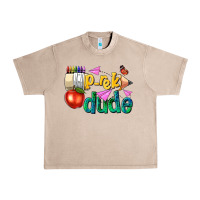 French Oak pre k school pencil dude Urban Heavy Tee - NancyCooperArtShop