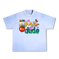 Pre K School Pencil Dude Urban Heavy Tee | Teevron