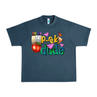 Midnight Navy pre k school pencil dude Urban Heavy Tee - NancyCooperArtShop