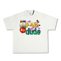 Pistachio pre k school pencil dude Urban Heavy Tee - NancyCooperArtShop