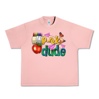 Salmon pre k school pencil dude Urban Heavy Tee - NancyCooperArtShop