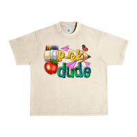 Sandshell pre k school pencil dude Urban Heavy Tee - NancyCooperArtShop