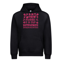 Black the magic is in our diference Urban Hoodie - CowhideDigitalArt