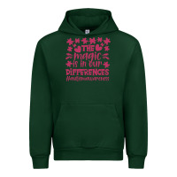 Forest Green the magic is in our diference Urban Hoodie - CowhideDigitalArt