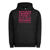 Pigment Black the magic is in our diference Urban Hoodie - CowhideDigitalArt
