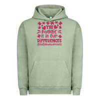 Pigment Oil Green the magic is in our diference Urban Hoodie - CowhideDigitalArt