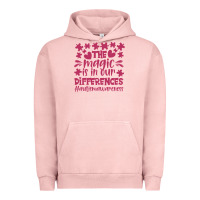 Pigment Salmon the magic is in our diference Urban Hoodie - CowhideDigitalArt