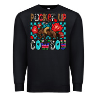 Black pucker up cowboy olivia Premium Sweatshirt - OliviaCreatesArt