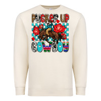 Sandshell pucker up cowboy olivia Premium Sweatshirt - OliviaCreatesArt
