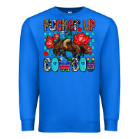 True Royal pucker up cowboy olivia Premium Sweatshirt - OliviaCreatesArt