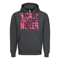 Smoke Call me never Valentine's Day Zipper Hoodie - HowdyJamesFarm
