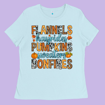 Flannels Hayrides Ladies Tee Designed By Ranaportraitstore