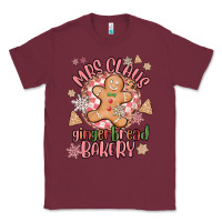 Burgundy mrs claus gingerbread bakery Classic Tee - MaliasSmallBusiness