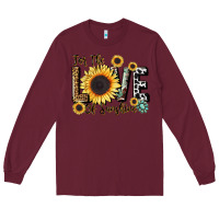 Burgundy for the love of sunshine Long Sleeve Tee - LillyAllenDesigns