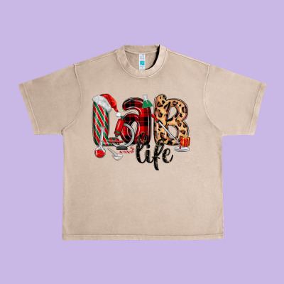 Lab Life Christmas Urban Heavy Tee Designed By Maliassmallbusiness