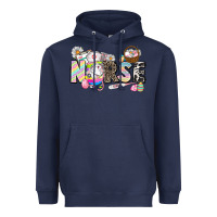 Navy Easter Nurse  Easter Day Heavyweight Hoodie - CowGirlArtShop