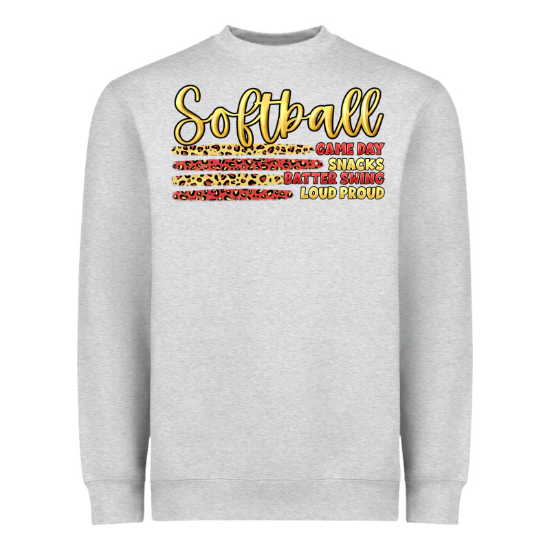 Softball Game Day Heavyweight Sweatshirt by Artiststas | Teevron