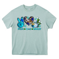 Arona peace love winter ado Heavy Core Tee - AdoDesignShop