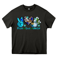 Asphalt peace love winter ado Heavy Core Tee - AdoDesignShop