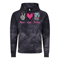Cloud Black Peace Love Pitties Vintage Hoodie - Jasminsmagicworld