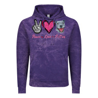 Cloud Purple Peace Love Pitties Vintage Hoodie - Jasminsmagicworld