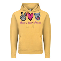 Vintage Mustard Peace Love Pitties Vintage Hoodie - Jasminsmagicworld