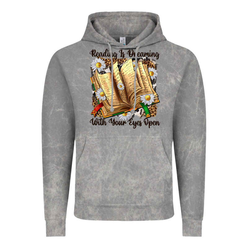 Reading Is Dreaming With Your Eyes Open Vintage Hoodie by NancyCooperArtShop | Teevron