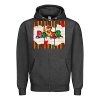 Charcoal Heather juneteenth black power Zipper Hoodie - TumblerDesignByShophia