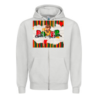 Dove Grey juneteenth black power Zipper Hoodie - TumblerDesignByShophia