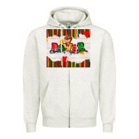 Oatmeal Heather juneteenth black power Zipper Hoodie - TumblerDesignByShophia