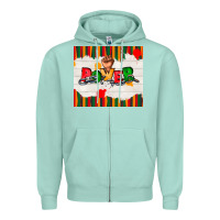 Seafoam juneteenth black power Zipper Hoodie - TumblerDesignByShophia