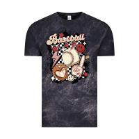 Cloud Black checkered retro baseball Vintage Tee - MaliasSmallBusiness
