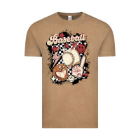 Vintage Coffee checkered retro baseball Vintage Tee - MaliasSmallBusiness