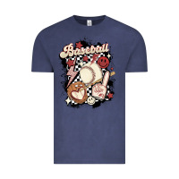 Vintage Denim checkered retro baseball Vintage Tee - MaliasSmallBusiness