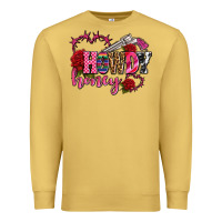 Antique Gold howdy honey rose olivia Premium Sweatshirt - OliviaCreatesArt