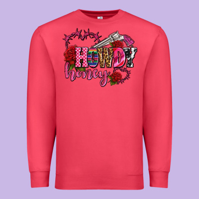 Howdy Honey Rose Olivia Premium Sweatshirt Designed By Oliviacreatesart