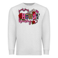 Oatmeal Heather howdy honey rose olivia Premium Sweatshirt - OliviaCreatesArt