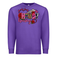 Purple howdy honey rose olivia Premium Sweatshirt - OliviaCreatesArt