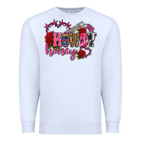White howdy honey rose olivia Premium Sweatshirt - OliviaCreatesArt