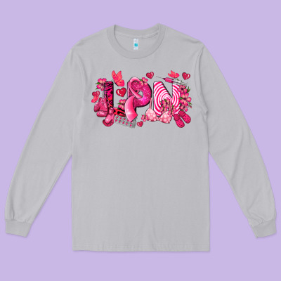 Lpn Breast Cancer Certified Nursing Assistant Long Sleeve Tee Designed By Lillyallendesigns