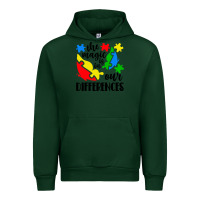 Forest Green the magic is in our differences Urban Hoodie - CowhideDigitalArt