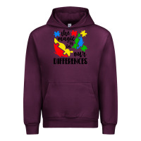 Mauve Wine the magic is in our differences Urban Hoodie - CowhideDigitalArt