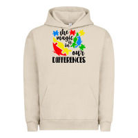 Pigment French Oak the magic is in our differences Urban Hoodie - CowhideDigitalArt