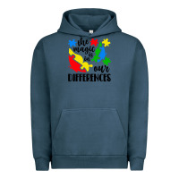 Pigment Midnight Navy the magic is in our differences Urban Hoodie - CowhideDigitalArt
